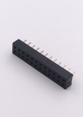Pitch 1.27mm Female Header Connector 2X12P Gold Plated Straight DIP PCB Mount