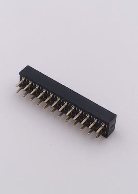 Pitch 1.27mm Female Header Connector 2X12P Gold Plated Straight DIP PCB Mount