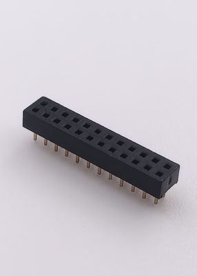Pitch 1.27mm Female Header Connector 2X12P Gold Plated Straight DIP PCB Mount