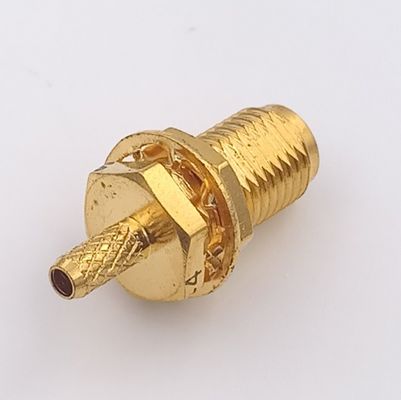 Straight  Sma Antenna Connector Female Pin Crimp For RG Cable